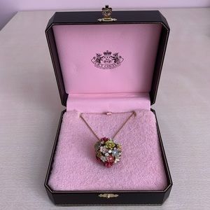 Brand New Juicy Couture Flower Cluster Necklace
